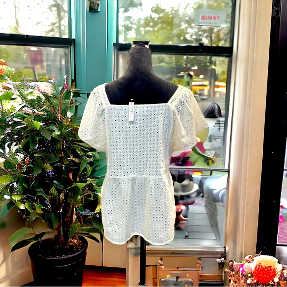 NWT Madewell Eyelet Shirt - Picture 2 of 10